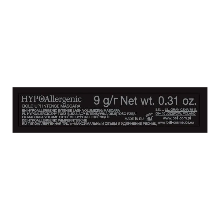 BELL HypoAllergenic Bold Up! Intense Mascara tusz do rzęs 01, 9g
