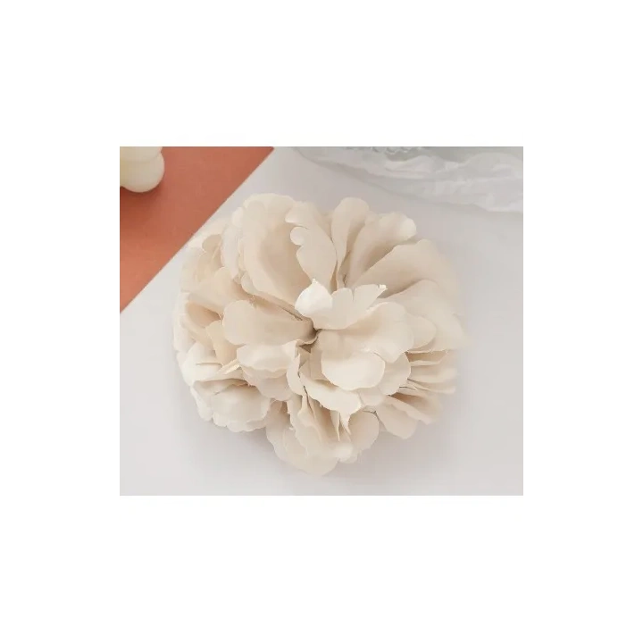 ECARLA broszka ozdobna, efektowna Kwiat 15x15cm Krem BZ208