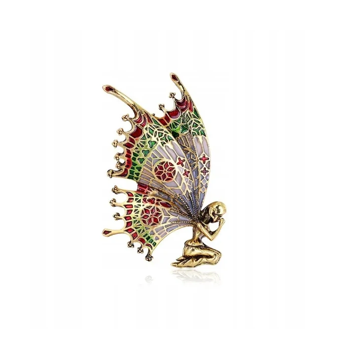 ECARLA broszka ozdobna Elf Motyl BZ109 