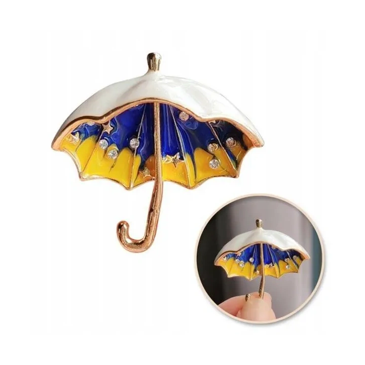 ECARLA broszka kryształowa Parasol BZ160 