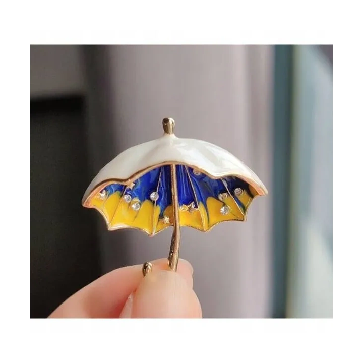ECARLA broszka kryształowa Parasol BZ160 