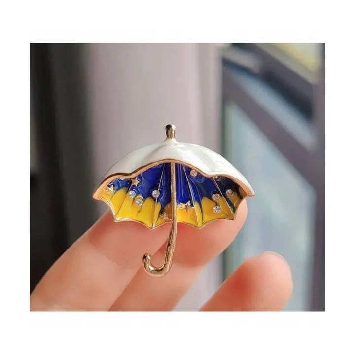 ECARLA broszka kryształowa Parasol BZ160 
