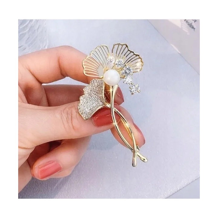 ECARLA broszka MIŁORZĄB z cyroniami BZ215