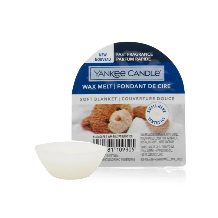 YANKEE CANDLE Classic Wax wosk zapachowy SOFT BLANKET 22g