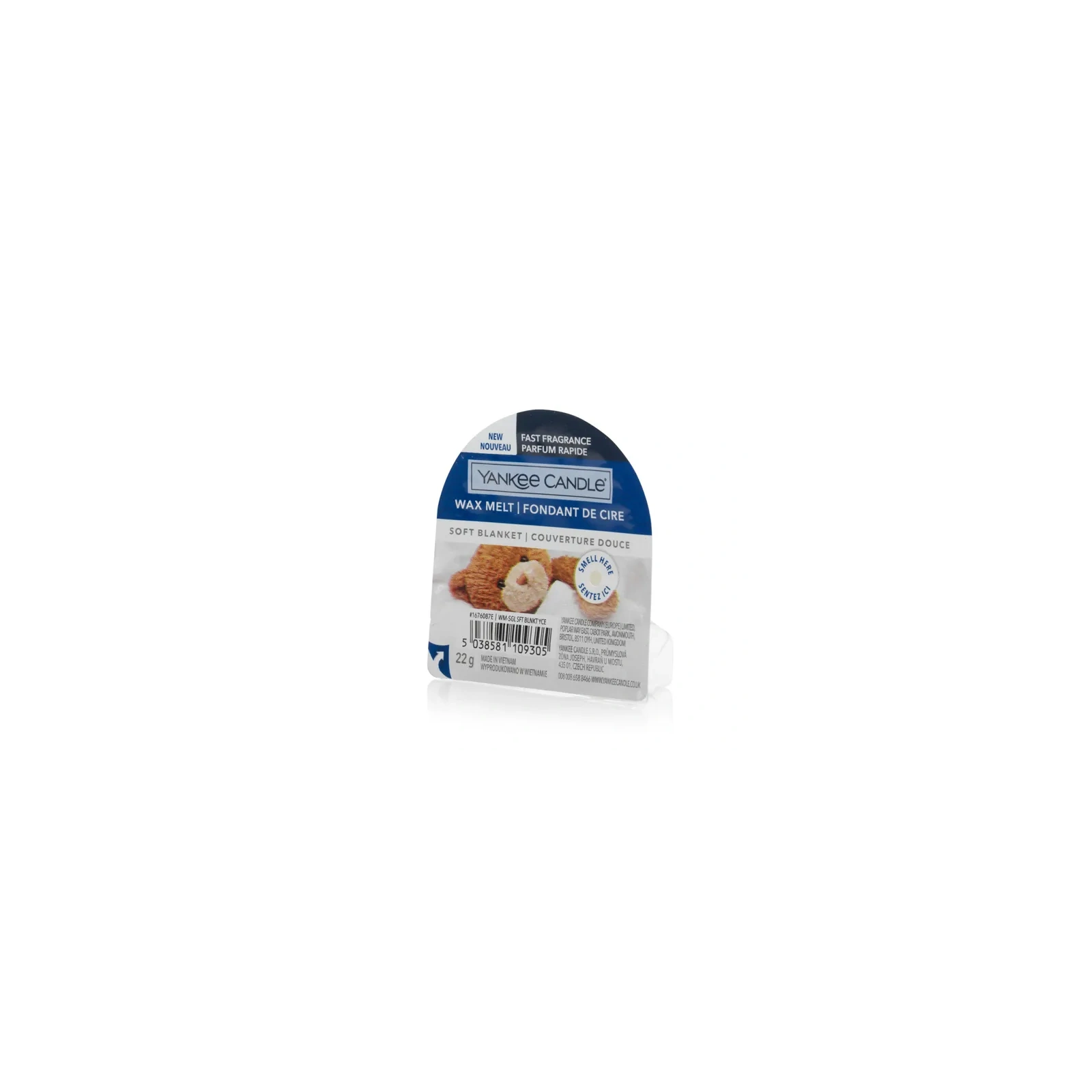 YANKEE CANDLE Classic Wax wosk zapachowy SOFT BLANKET 22g