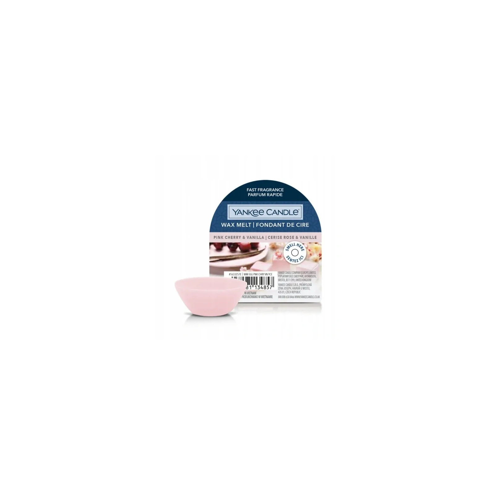 YANKEE CANDLE Classic Wax wosk zapachowy PINK CHERRY & VANILLA 22g