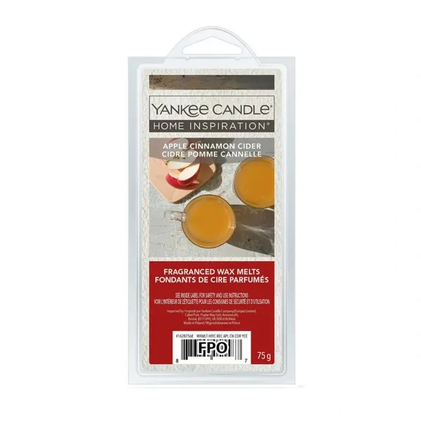 YANKEE CANDLE Home Inspiration Wax wosk zapachowy APPLE CINNAMON CIDER 75g
