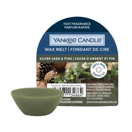 YANKEE CANDLE Classic Wax wosk zapachowy SILVER SAGE & PINE 22g