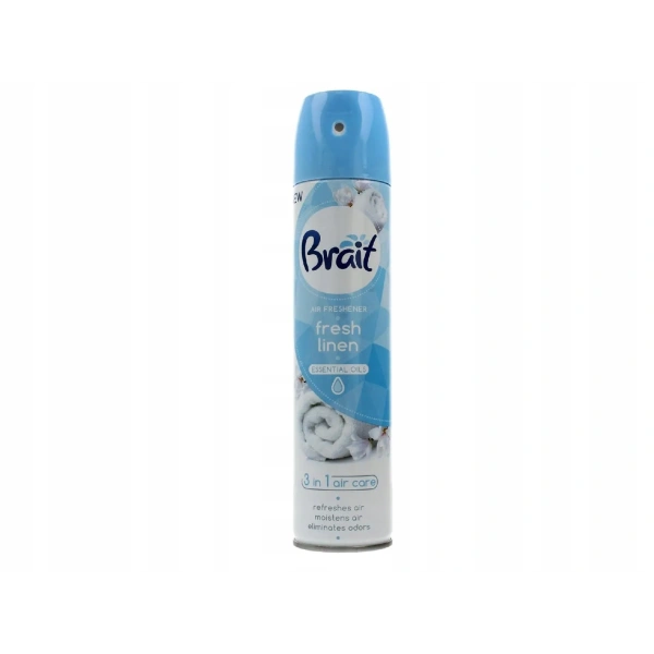 BRAIT Air Freshener Essential Olis odświeżacz powietrza klasyczny Fresh Linen 300ml