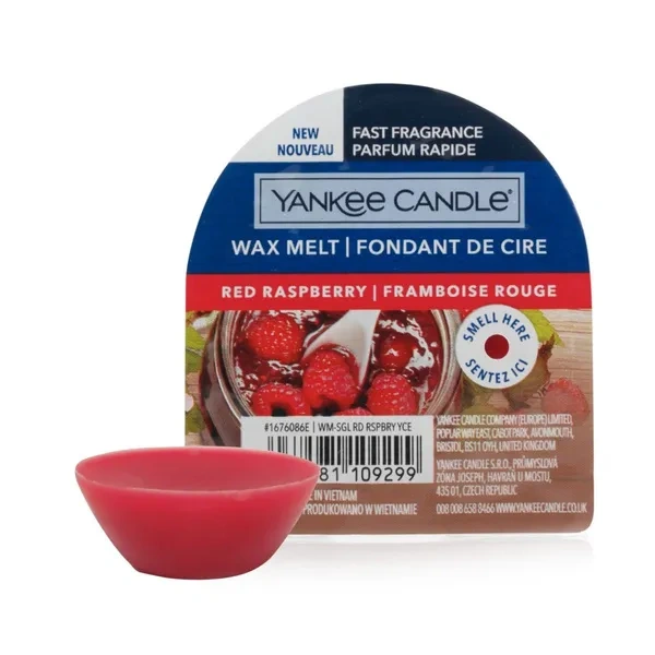 YANKEE CANDLE Classic Wax wosk zapachowy RED RASPBERRY 22g