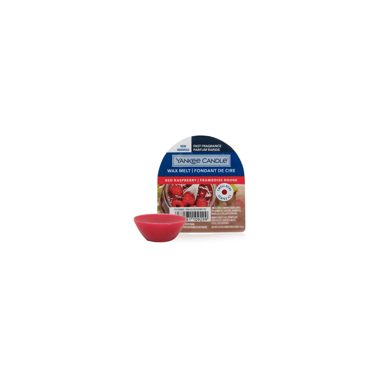 YANKEE CANDLE Classic Wax wosk zapachowy RED RASPBERRY 22g