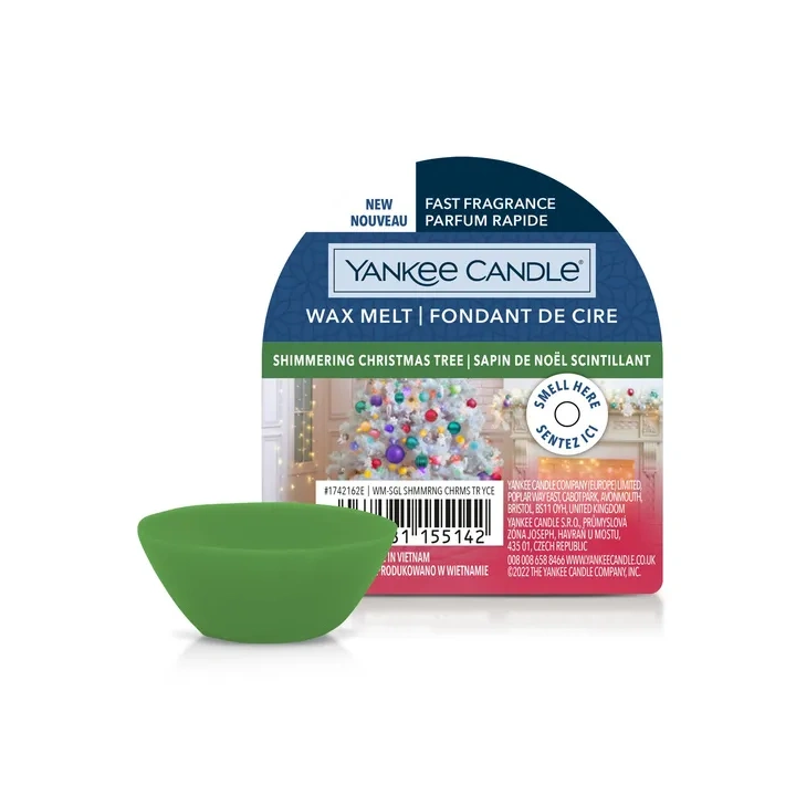 YANKEE CANDLE Classic Wax wosk zapachowy SHIMMERING CHRISTMAS TREE 22g