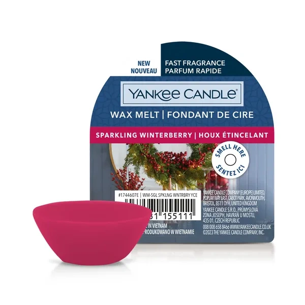 YANKEE CANDLE Classic Wax wosk zapachowy SPARKLING WINTERBERRY 22g
