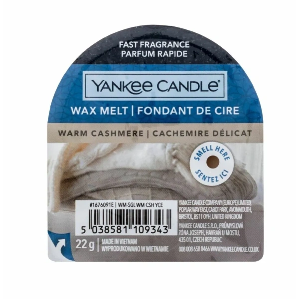 YANKEE CANDLE Classic Wax wosk zapachowy WARM CASHMERE 22g
