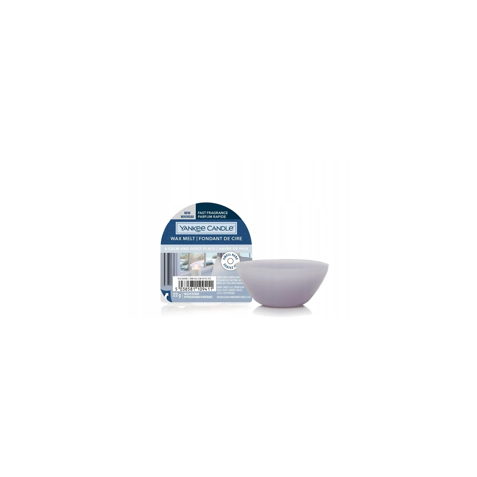 YANKEE CANDLE Classic Wax wosk zapachowy A CALM & QUIET PLACE 22g