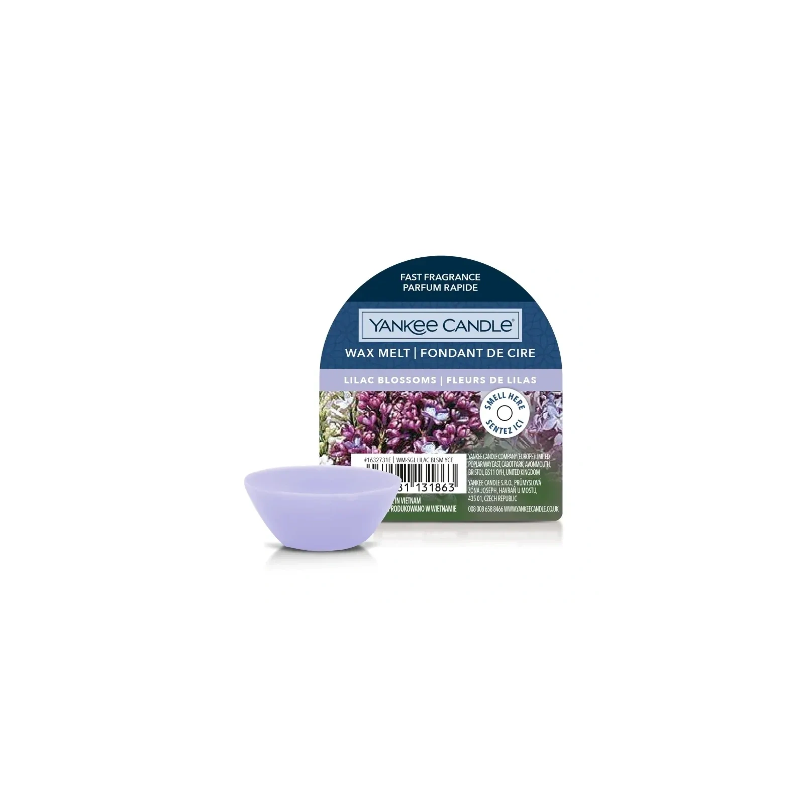 YANKEE CANDLE Classic Wax wosk zapachowy LILAC BLOSSOMS 22g