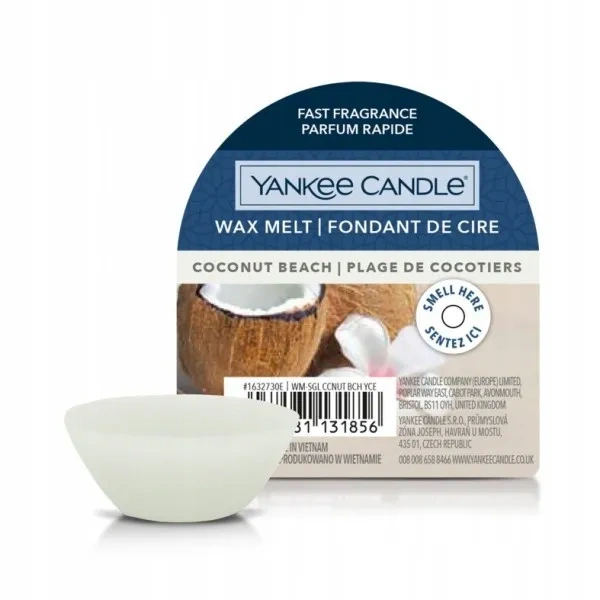 YANKEE CANDLE Classic Wax wosk zapachowy COCONUT BEACH 22g