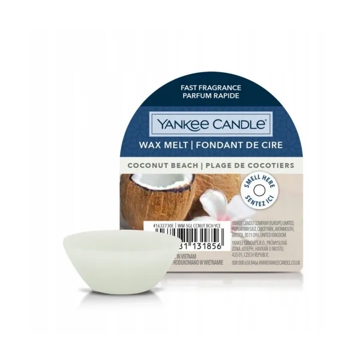 YANKEE CANDLE Classic Wax wosk zapachowy COCONUT BEACH 22g