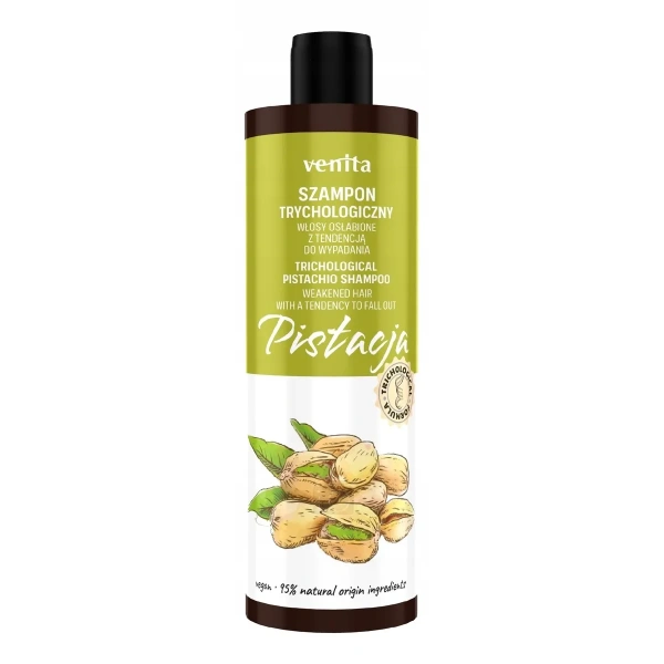 VENITA Trichological trychologiczny szampon do włosów Pistacja 300ml