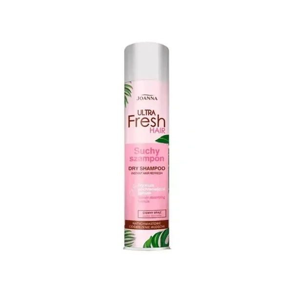 JOANNA Ultra Fresh Hair suchy szampon do włosów w odcieniu brązowym 200ml