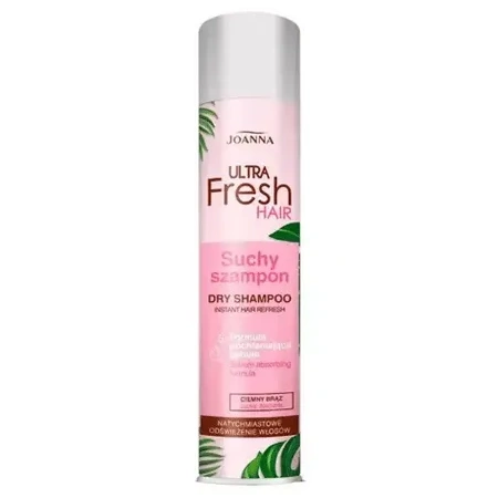 JOANNA Ultra Fresh Hair suchy szampon do włosów w odcieniu brązowym 200ml