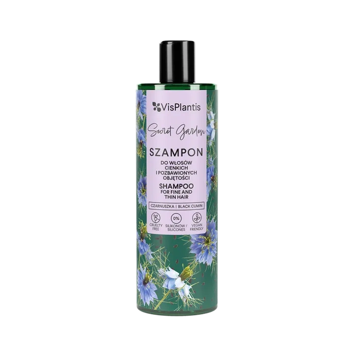 VIS PLANTIS Sweet Garden szampon do włosów bez objętości Czarnuszka 400ml