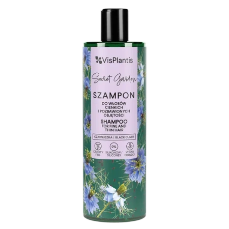 VIS PLANTIS Sweet Garden szampon do włosów bez objętości Czarnuszka 400ml