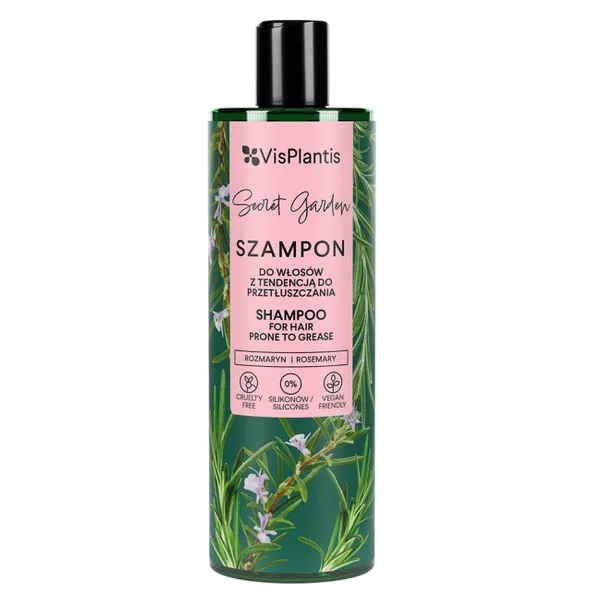VIS PLANTIS Sweet Garden szampon do włosów przetłuszczających Rozmaryn 400ml