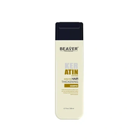 BEAVER Keratin System keratynowy szampon zagęszczający włosy 200ml 