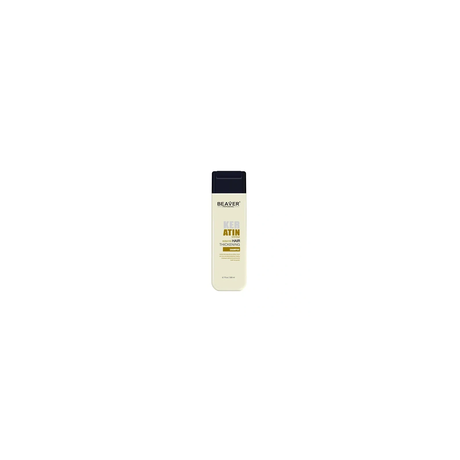 BEAVER Keratin System keratynowy szampon zagęszczający włosy 200ml 