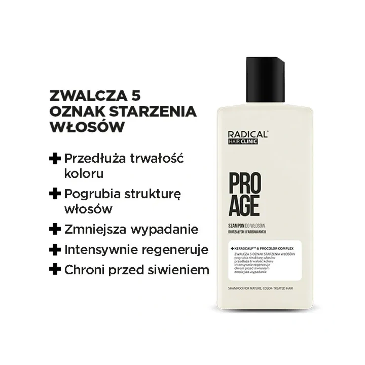FARMONA Radical Hair Clinic Pro Age szampon do włosów dojrzałych i farbowanych 300ml