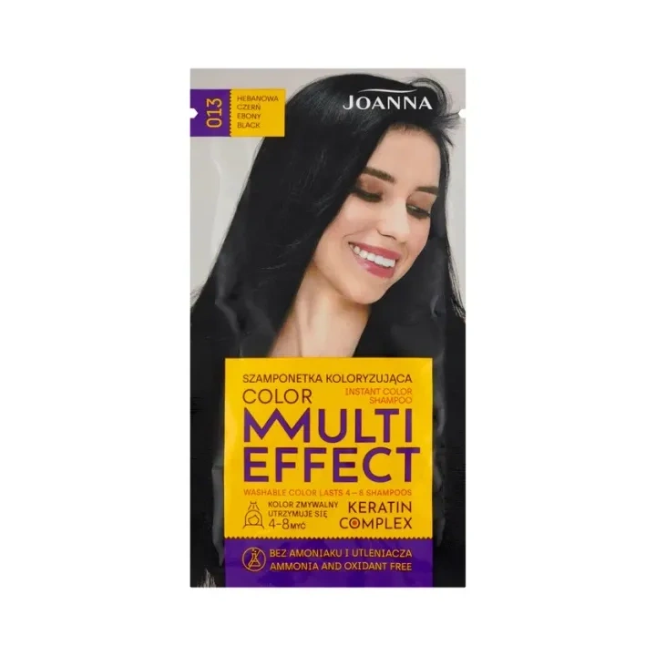 JOANNA Multi Effect szamponetka koloryzująca 13 Hebanowa Czerń 35g