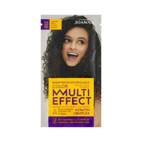 JOANNA Multi Effect szamponetka koloryzująca 11 Kawowy Brąz 35g