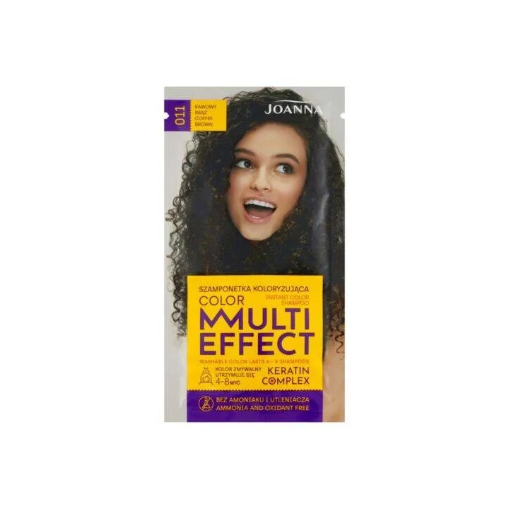JOANNA Multi Effect szamponetka koloryzująca 11 Kawowy Brąz 35g