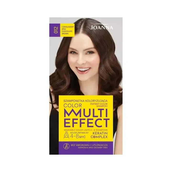 JOANNA Multi Effect szamponetka koloryzująca 12 Czekoladowy Brąz 35g
