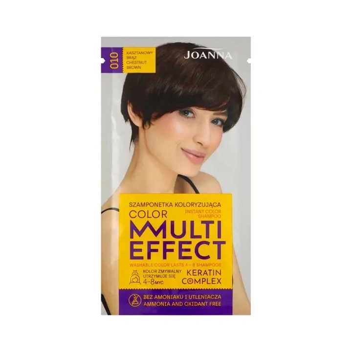 JOANNA Multi Effect szamponetka koloryzująca 10 Kasztanowy Brąz 35g