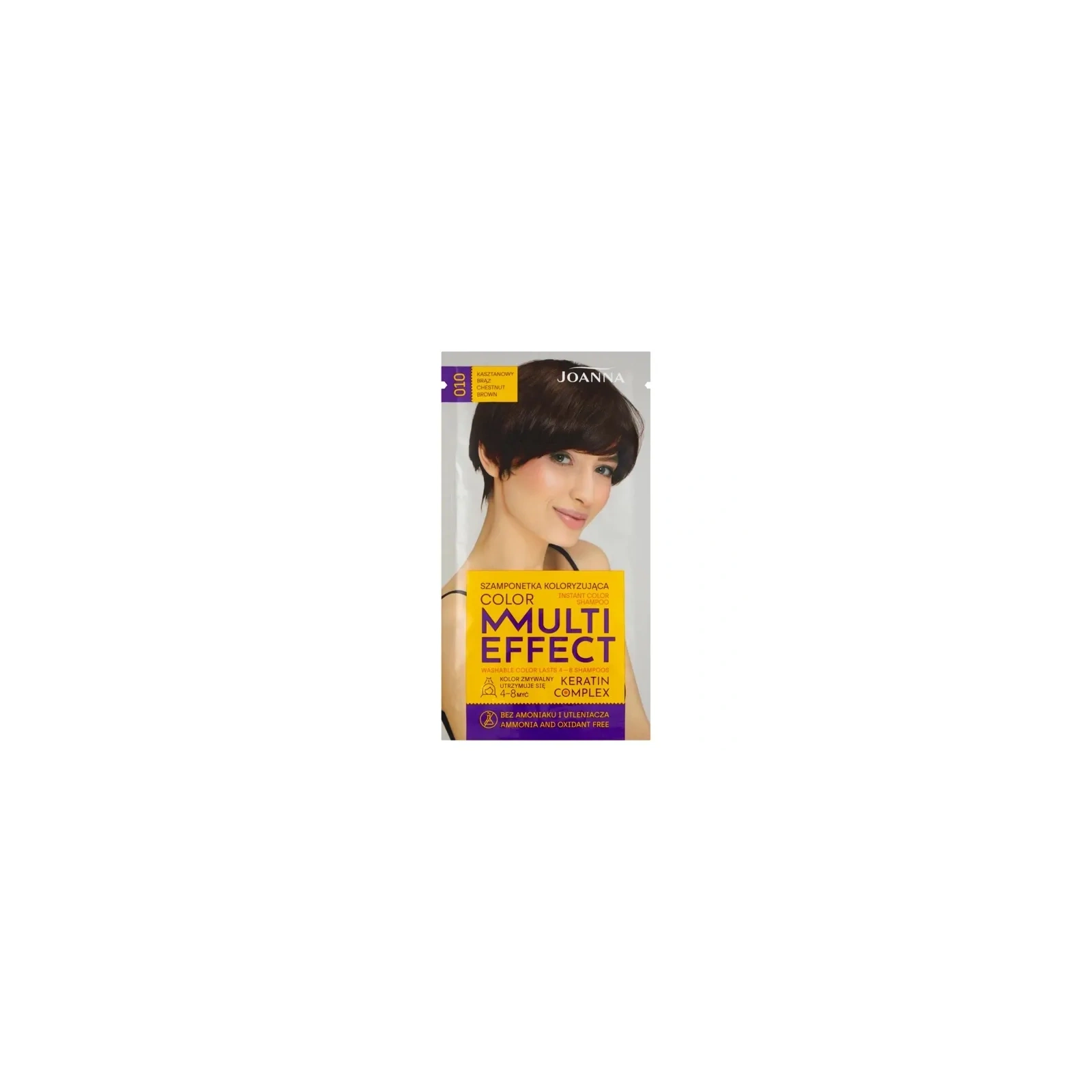JOANNA Multi Effect szamponetka koloryzująca 10 Kasztanowy Brąz 35g