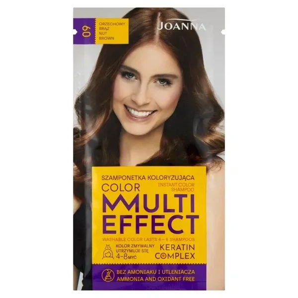 JOANNA Multi Effect szamponetka koloryzująca 09 Orzechowy Brąz 35g