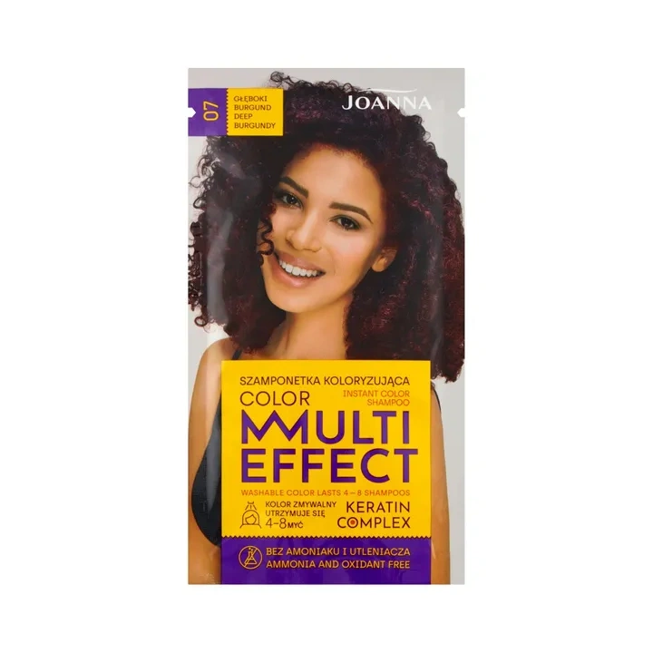 JOANNA Multi Effect szamponetka koloryzująca 07 Głęboki Burgund 35g