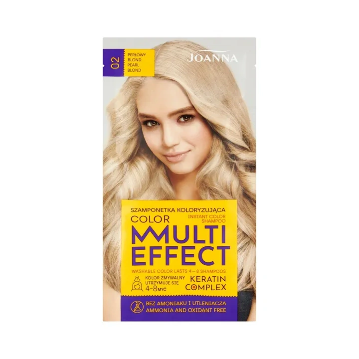 JOANNA Multi Effect szamponetka koloryzująca 02 Perłowy Blond 35g