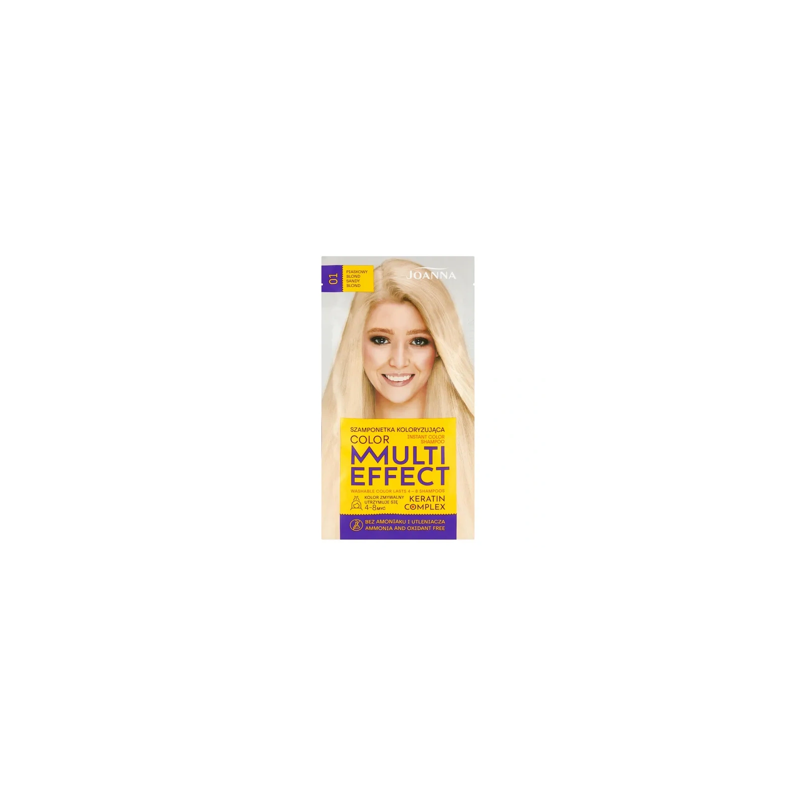 JOANNA Multi Effect szamponetka koloryzująca 01 Piaskowy Blond 35g