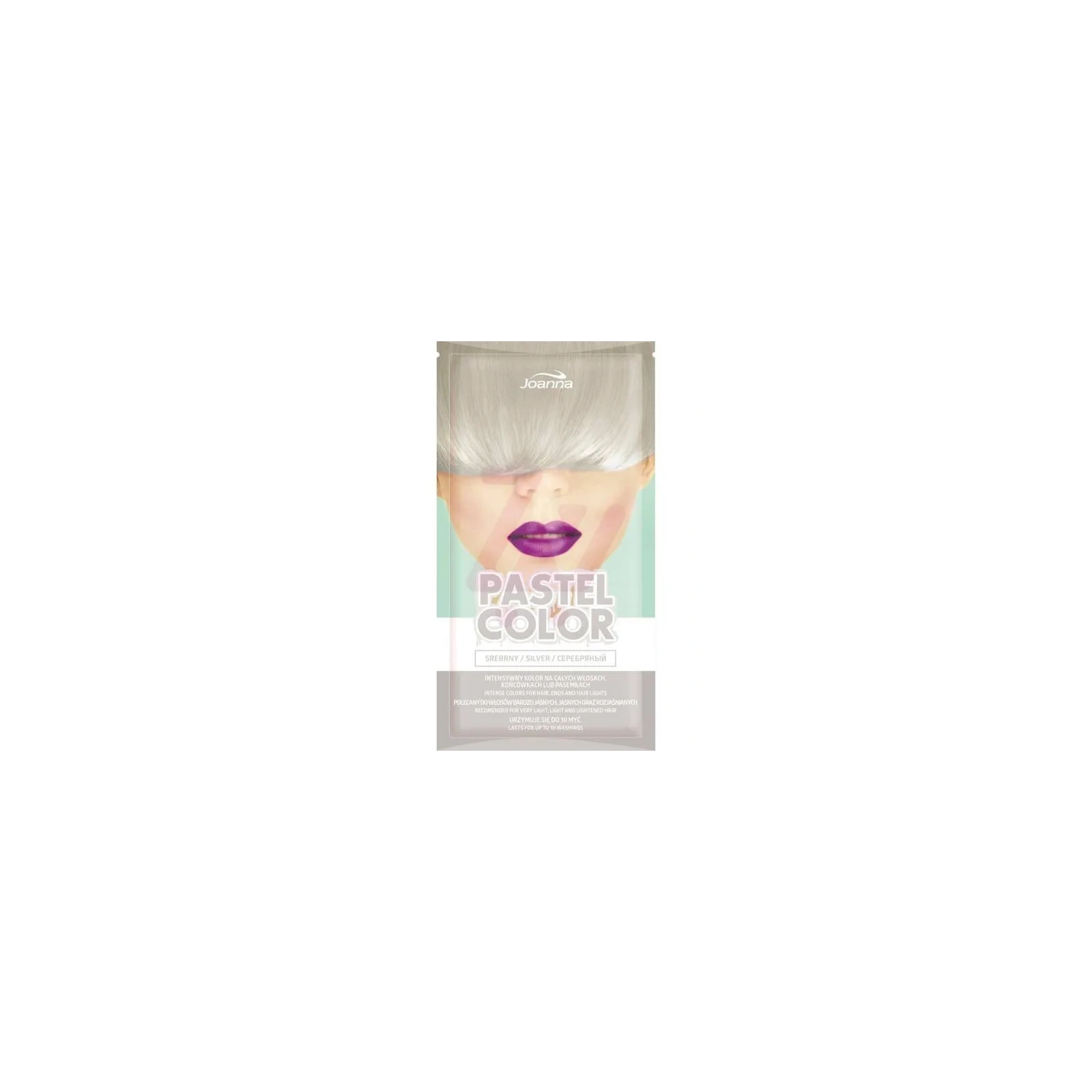 JOANNA Pastel Color szamponetka koloryzująca do włosów Srebrny 35g