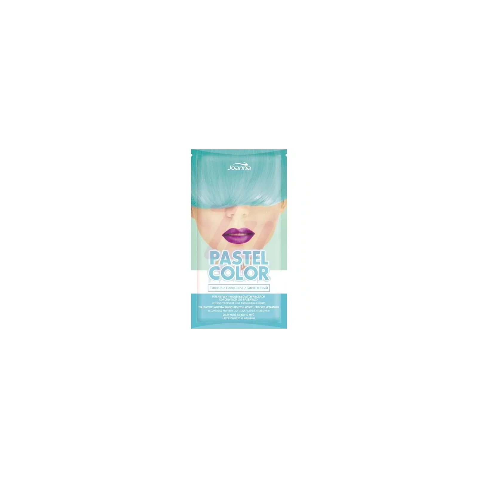 JOANNA Pastel Color szamponetka koloryzująca do włosów Turkus 35g