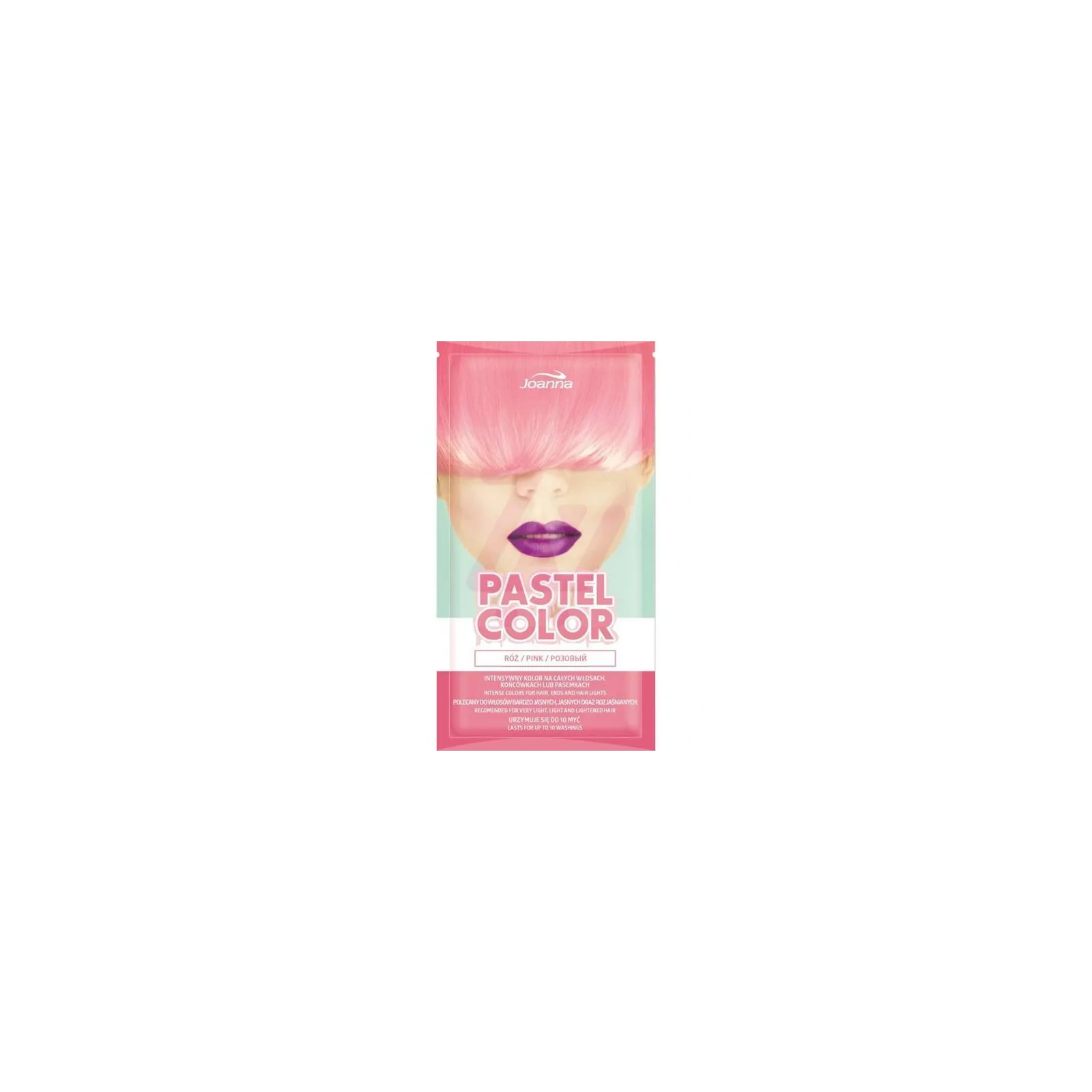 JOANNA Pastel Color szamponetka koloryzująca do włosów Róż 35g