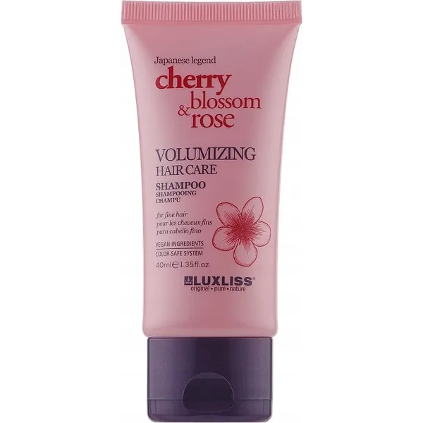 LUXLISS Cherry & Blossom Rose szampon do włosów Objętość 40ml