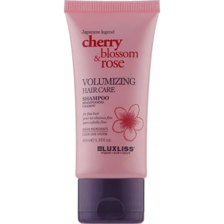LUXLISS Cherry & Blossom Rose szampon do włosów Objętość 40ml