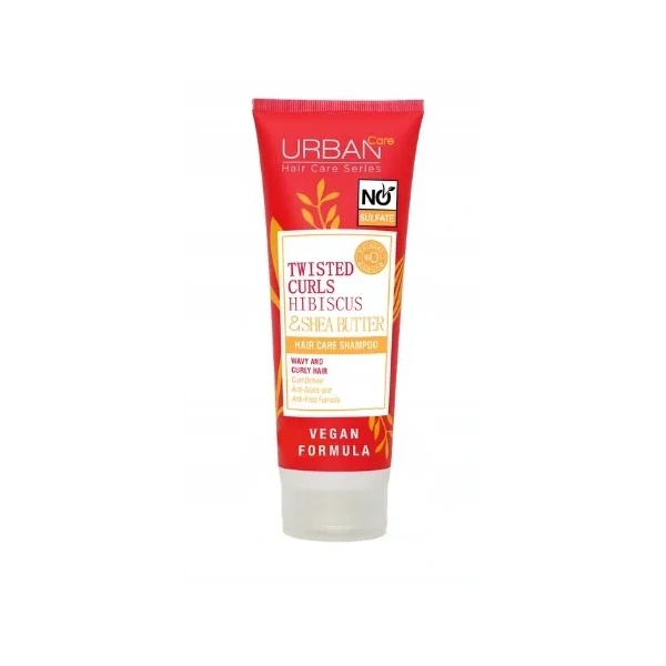 URBAN CARE Twisted Curls Hibiscus & Shea Butter szampon do włosów falowanych i kręconych 250ml