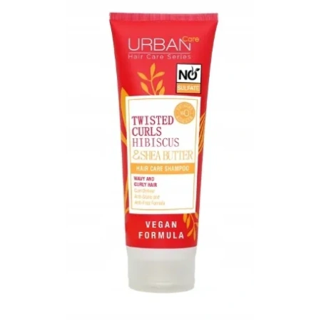 URBAN CARE Twisted Curls Hibiscus & Shea Butter szampon do włosów falowanych i kręconych 250ml