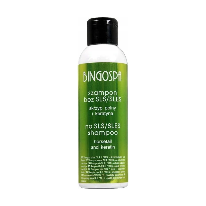 BINGOSPA szampon do włosów bez SLS / SLES Skrzyp polny i Keratyna 150ml