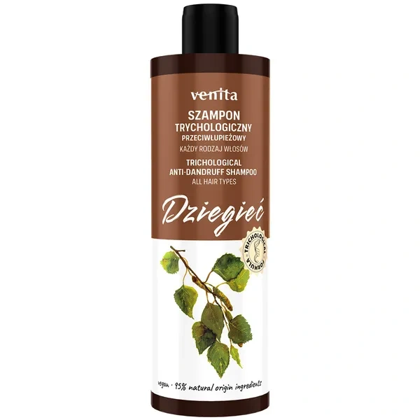 VENITA Trichological trychologiczny szampon do włosów Dziegieć 300ml
